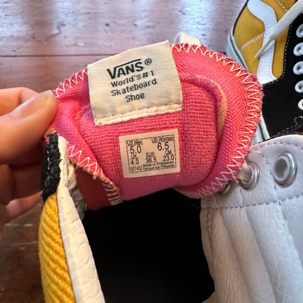 Multicolored Sk8 Hi Top Vans - Picture 6 of 9